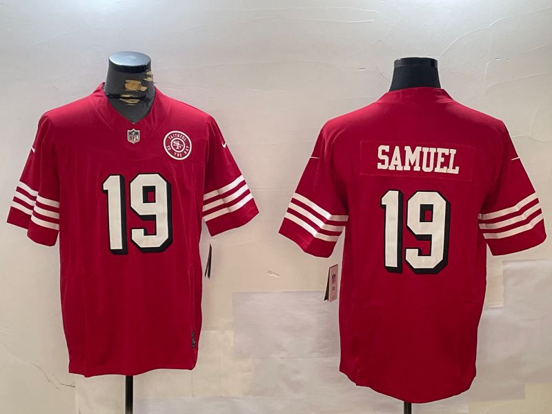 Men San Francisco 49ers #19 Samuel Red three generations 2024 Nike Limited NFL Jersey style 3->san francisco 49ers->NFL Jersey
